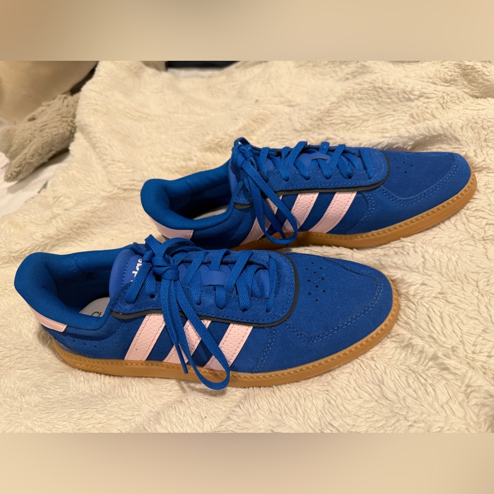 Brand New Adidas Breaknet Royal Blue & Baby Pink Sneakers